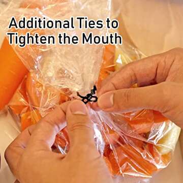 WRAPOK Oven Cooking Turkey Bags Large Size Ribs Baking Roasting Bags No Mess For Chicken Meat Ham Poultry Fish Seafood Vegetable - 12 Bags (17 x 21.5 Inch)