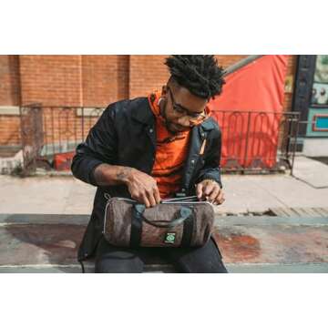 Dime Bags - Padded Duffle Tube, Durable Hemp Blend (15 Inch, Grey)