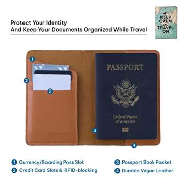 Let's the Map Show You the Way - Wanderlust Collection - Leather Vintage Map - Passport Holder - Travel Accessories