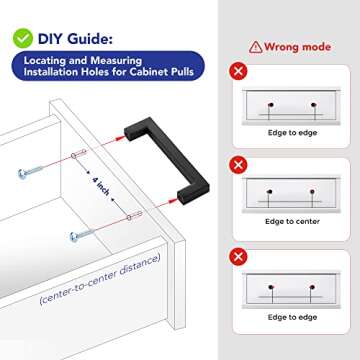 Ravinte 3 Pack 4 Inch Kitchen Square Cabinet Handles Matte Black Cabinet Pulls Black Drawer Pulls Kitchen Cabinet Hardware Kitchen Handles