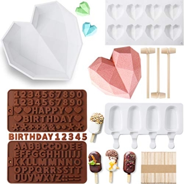 Versatile 5-Piece Silicone Chocolate Mold Set for All Occasions