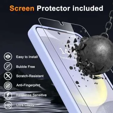 for Samsung Galaxy S25 Plus Case, Magnetic Phone Case with 1 Screen Protector [Military Grade Protection] [Compatible with MagSafe] Translucent Matte Protective Cover for S25 Plus, Lavender Purple