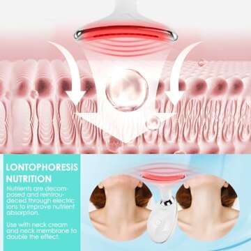 Doset Facial Massager with Red Light Therapy for Radiance