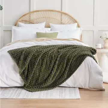 EXQ Home Cozy Fleece Throw Blanket - All Season Softness