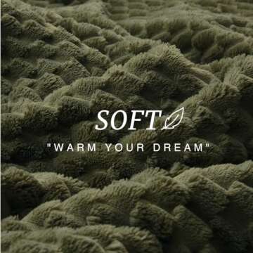 EXQ Home Cozy Fleece Throw Blanket - All Season Softness