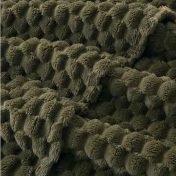 EXQ Home Cozy Fleece Throw Blanket - All Season Softness