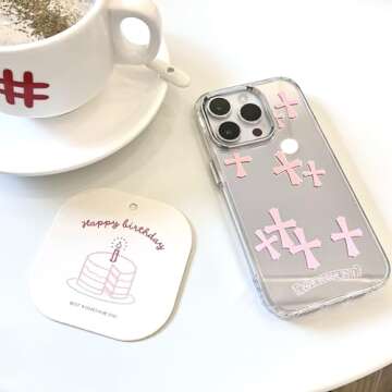 ezyuzy iPhone 15 Pro Max Case with Cross Design