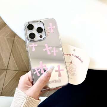 ezyuzy iPhone 15 Pro Max Case with Cross Design