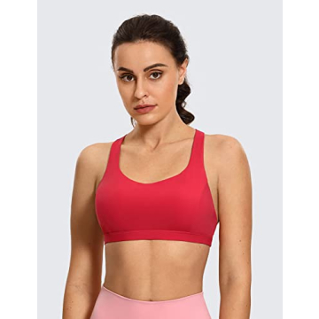 CRZ YOGA V Neck Sports Bra for Yoga & Training