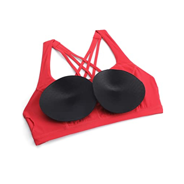 CRZ YOGA V Neck Sports Bra for Yoga & Training