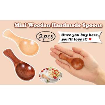 Buy AKOAK Mini Wooden Spoon Set for Kitchen Use