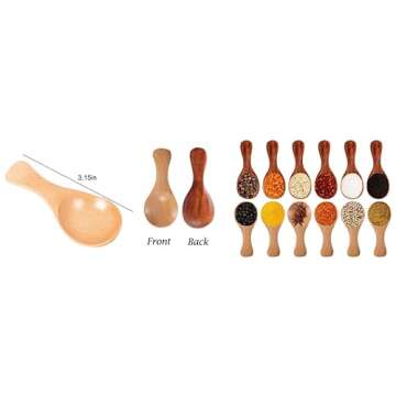 Buy AKOAK Mini Wooden Spoon Set for Kitchen Use