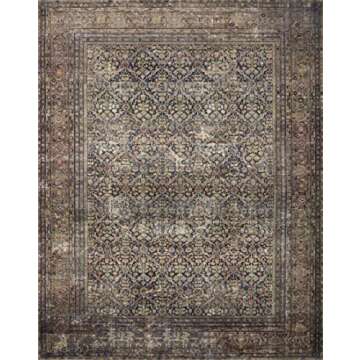 Loloi Amber Lewis Morgan Collection MOG-03 Denim/Multi 5'-0" x 7'-0", .38" Pile Height, Area Rug feat. CloudPile™