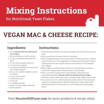 Hoosier Hill Farm Nutritional Yeast Flakes, 1LB (Pack of 1)