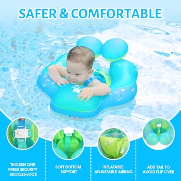 LAYCOL Baby Swimming Pool Float with UV Canopy