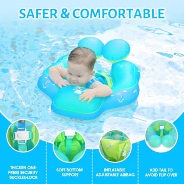 LAYCOL Baby Swimming Pool Float with UV Canopy