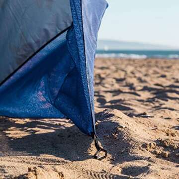 CGEAR Sand-Free Beach Canopy Umbrella – Vented & Waterproof Sun Shelter