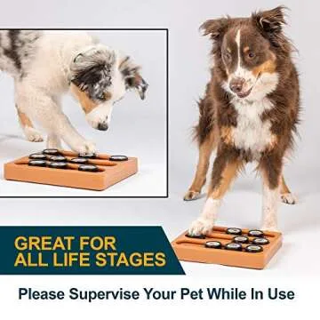 Our Pets Sushi Interactive Puzzle Game Dog Toys & Cat Toys (Puzzle & Interactive Dog Toy) Great Alternative to Snuffle Mat for Dogs; Slow Feeder Bowls & Slow Feeder Cat Bowl