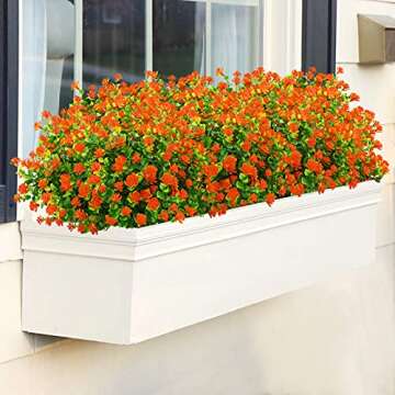 GREENRAIN UV Resistant Faux Flowers - Maintenance-Free Decor