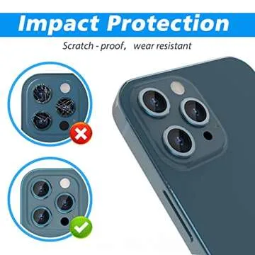 imluckies iPhone 12 Pro Max Camera Lens Protectors