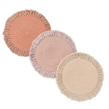 Folkulture Kitchen Pot Holders - Set of 3 Stylish Trivets