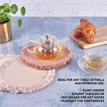 Folkulture Kitchen Pot Holders - Set of 3 Stylish Trivets