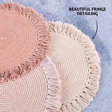 Folkulture Kitchen Pot Holders - Set of 3 Stylish Trivets