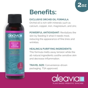 Aleavia Travel Orchid Body Cleanse - Organic & All-Natural 2 oz