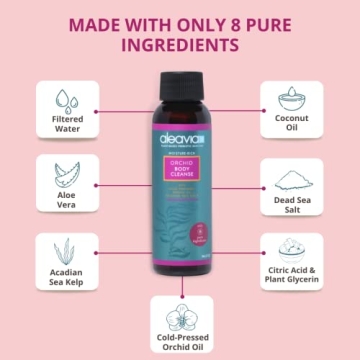 Aleavia Travel Orchid Body Cleanse - Organic & All-Natural 2 oz