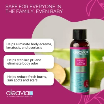 Aleavia Travel Orchid Body Cleanse - Organic & All-Natural 2 oz