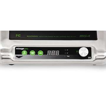 Vollrath (59500P) Mirage Pro Countertop Induction Range (1800-Watt, 15-Amps, NSF)