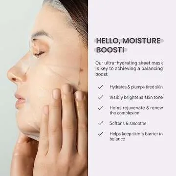 Karuna Skin - DRENCH Hydrating Sheet Mask, Pore-Minimizing Facial Skin Care Products, Hydrating Sheet Masks with Pear Extract & Peony, Face Mask for Skin with Acne & Dark Spots, 0.74 fl. oz./22 ml