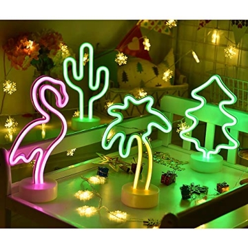 Coconut Palm Tree Neon Light for Parties & Kids