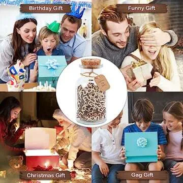 Fucks in a Jar(7oz),Fucks to Give Funny Gift Gag Gift Birthday Gift Christmas Gift；Fuck Bad Mood Vent Spoof Gifts for Friend,Anniversaries Valentines Day. (FUCK in a Jar)