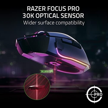 Razer Basilisk V3 Pro Gaming Mouse - Wireless, 30K DPI & RGB