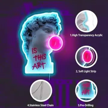 Captivating HOXVJYME LED Neon Sign – Vibrant Home or Cafe Decor