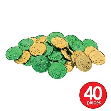 Lucky Leprechaun Plastic Coins