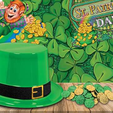 Lucky Leprechaun Plastic Coins