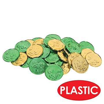 Lucky Leprechaun Plastic Coins