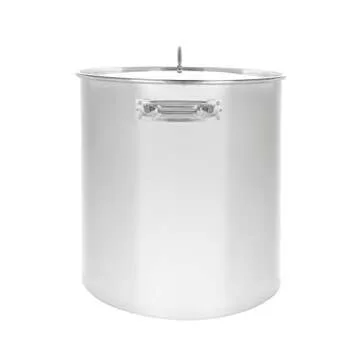 CONCORD Polished Stainless Steel Stock Pot Brewing Beer Kettle Mash Tun w/Flat Lid (30 QT)