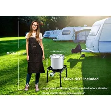 Concord Stainless Steel 30 Quart Stock Pot for Home Brewing