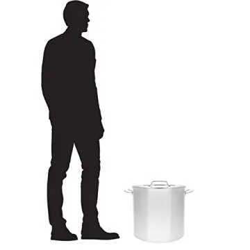 Concord Stainless Steel 30 Quart Stock Pot for Home Brewing