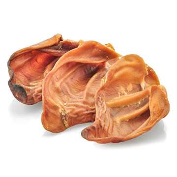 Best Bully Sticks Made in USA Whole Pig Ears - Grain Free, Thick-Cut, All-Natural Dog Treats, Superior Alternative to Rawhide Dog Chews