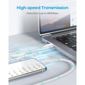 Huukein 10 ft USB C Cable Fast Charging & Data Transfer