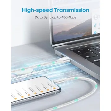 Huukein 10 ft USB C Cable Fast Charging & Data Transfer