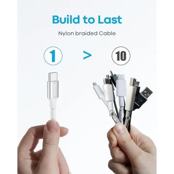 Huukein 10 ft USB C Cable Fast Charging & Data Transfer