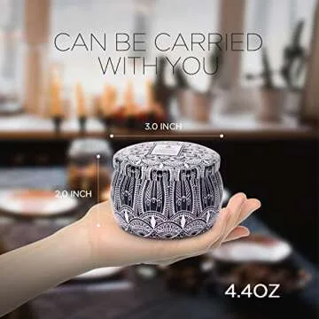 Citronella Candles - 4 Pack Citronella Candles Outdoor Set，Indoor Scented Soy Wax Candles Portable Travel Tin Gift Set for Home Garden Patio Balcony Decorative