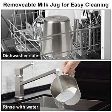 Secura 17oz Milk Frother - Hot/Cold Foam Maker