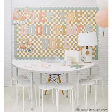 Fadeless Schoolgirl Style Bulletin Board Paper, Sweater Weather, 47.25" x 12', 1 Roll