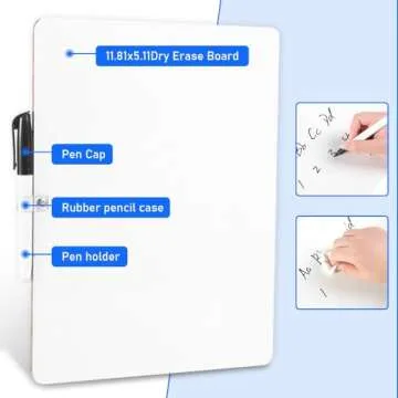 Grope Dry Erase Lapboard Portable Dual-Sided Learning Tool